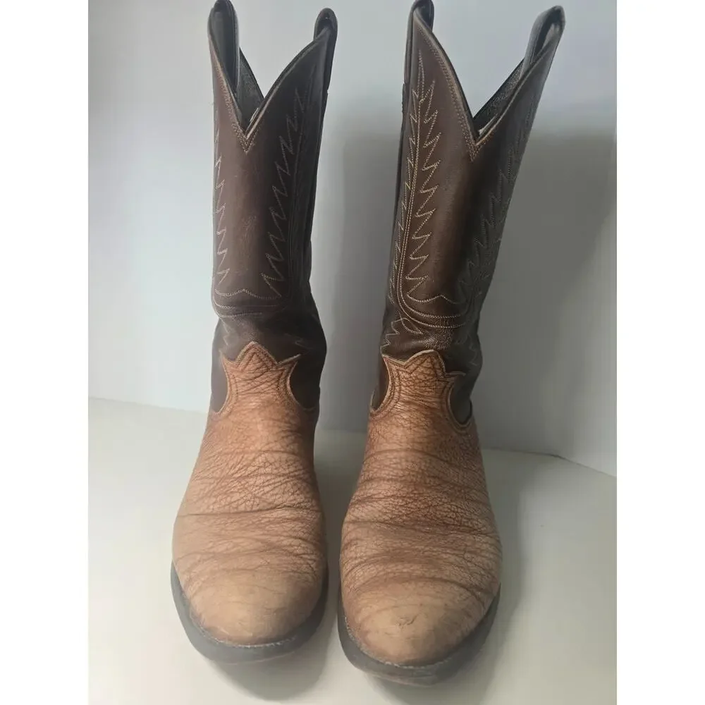 Tony Lama 2 Toned Western Cowboy Boots Size 10 D B721089